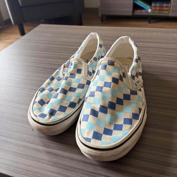 Vans Shoes - Blue Checkered Vans